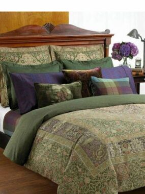 Ralph Lauren Rutherford Park Tapestry Rug Duvet and Euro Shams set